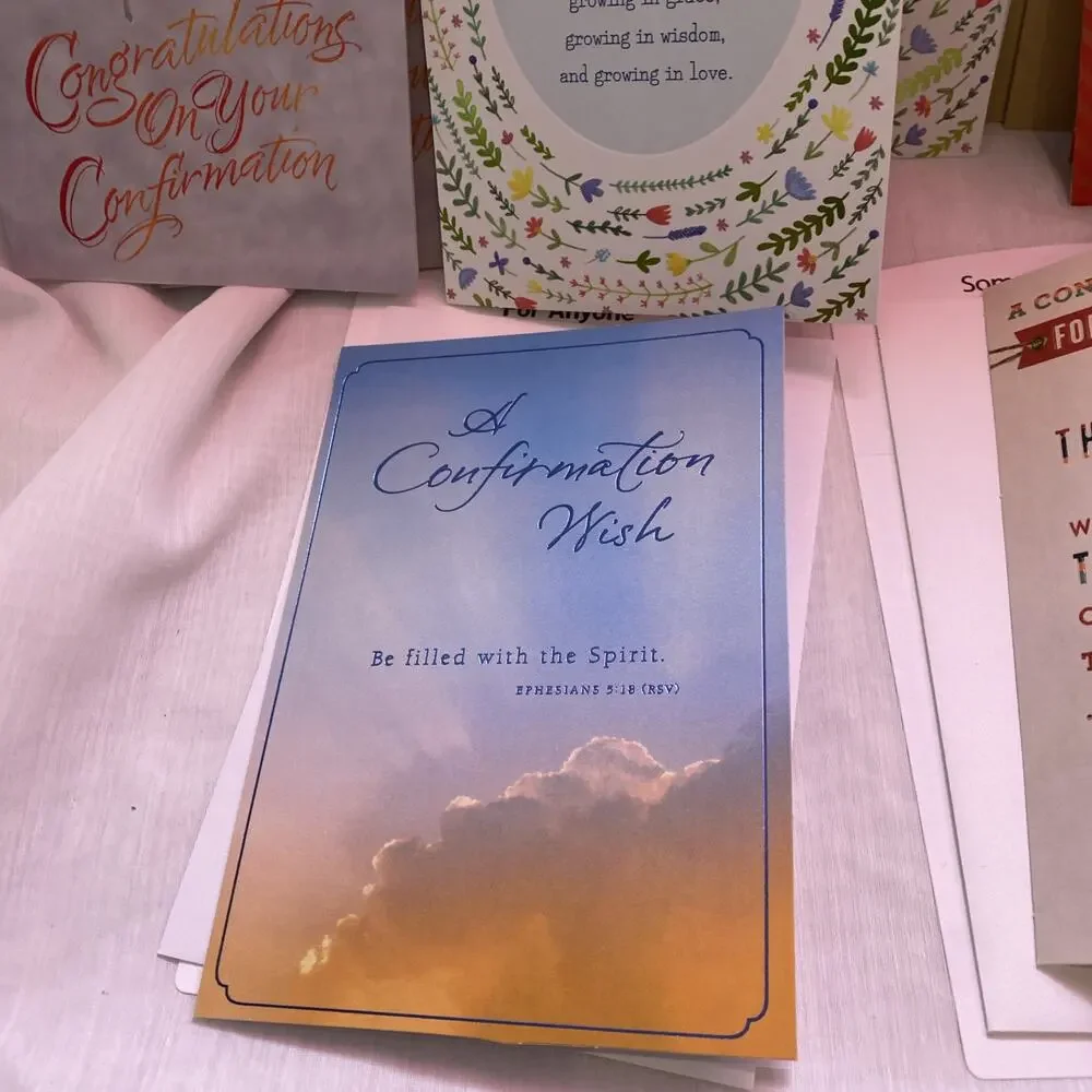 Lot of 12 Christian (Anyone, Someone Spcl)Confirmation cards, NEW